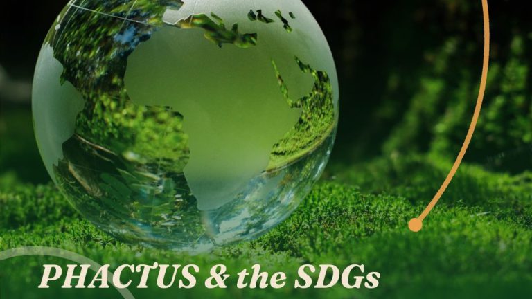 PHACTUS and the SDGs: a glass globe resting on moss